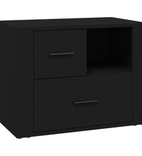 Nachttisch Schwarz 60x36x45 cm Holzwerkstoff