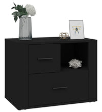 Nachttisch Schwarz 60x36x45 cm Holzwerkstoff