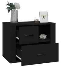 Nachttisch Schwarz 60x36x45 cm Holzwerkstoff