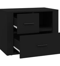 Nachttisch Schwarz 60x36x45 cm Holzwerkstoff