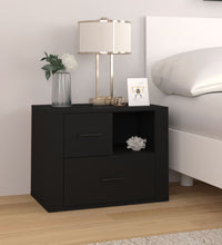 Nachttisch Schwarz 60x36x45 cm Holzwerkstoff