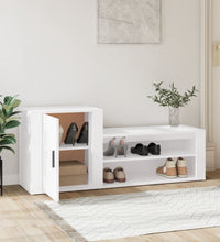 Schuhschrank Weiß 130x35x54 cm Holzwerkstoff