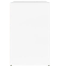 Schuhschrank Hochglanz-Weiß 130x35x54 cm Holzwerkstoff