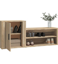 Schuhschrank Sonoma-Eiche 130x35x54 cm Holzwerkstoff