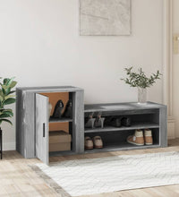 Schuhschrank Grau Sonoma 130x35x54 cm Holzwerkstoff