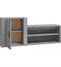 Schuhschrank Grau Sonoma 130x35x54 cm Holzwerkstoff