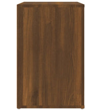 Schuhschrank Braun Eichen-Optik 130x35x54 cm Holzwerkstoff