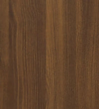 Schuhschrank Braun Eichen-Optik 130x35x54 cm Holzwerkstoff