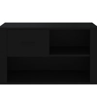 Schuhschrank Schwarz 80x35x45 cm Holzwerkstoff