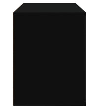 Schuhschrank Schwarz 80x35x45 cm Holzwerkstoff