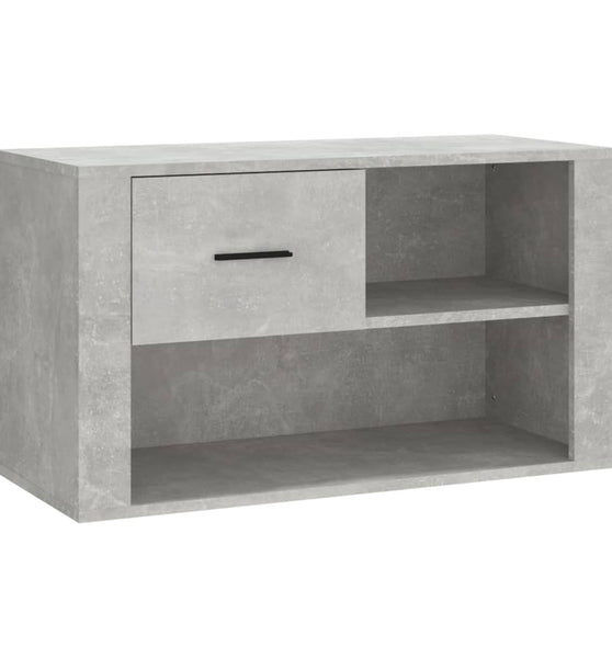 Schuhschrank Betongrau 80x35x45 cm Holzwerkstoff