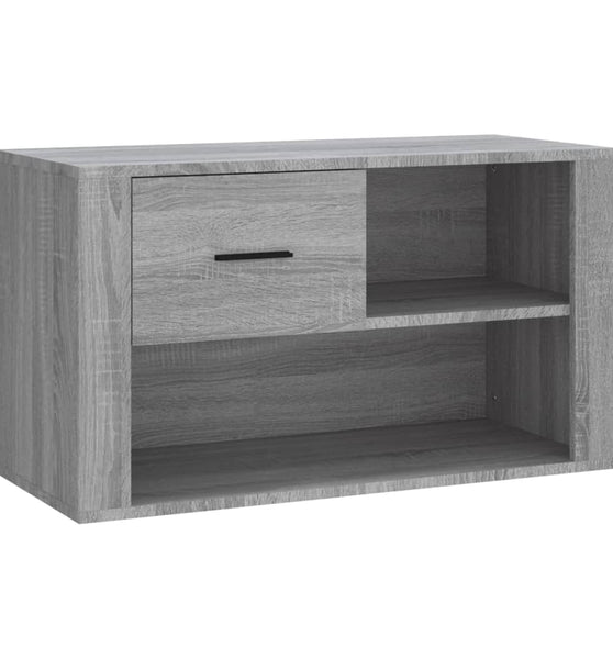 Schuhschrank Grau Sonoma 80x35x45 cm Holzwerkstoff