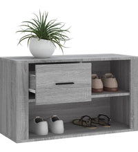 Schuhschrank Grau Sonoma 80x35x45 cm Holzwerkstoff