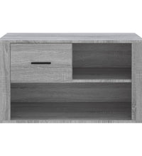 Schuhschrank Grau Sonoma 80x35x45 cm Holzwerkstoff