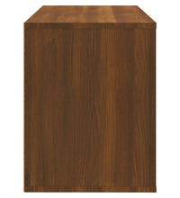 Schuhschrank Braun Eichen-Optik 80x35x45 cm Holzwerkstoff