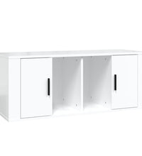 TV-Schrank Hochglanz-Weiß 100x35x40 cm Holzwerkstoff