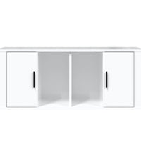 TV-Schrank Hochglanz-Weiß 100x35x40 cm Holzwerkstoff