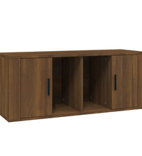 TV-Schrank Braun Eichen-Optik 100x35x40 cm Holzwerkstoff