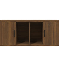 TV-Schrank Braun Eichen-Optik 100x35x40 cm Holzwerkstoff