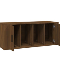 TV-Schrank Braun Eichen-Optik 100x35x40 cm Holzwerkstoff