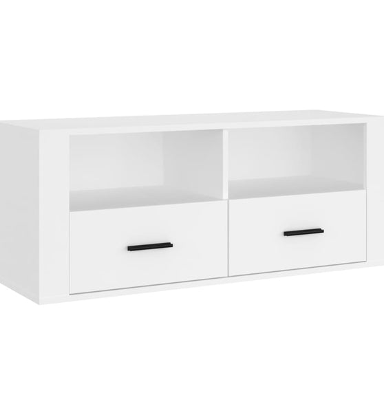 TV-Schrank Weiß 100x35x40 cm Holzwerkstoff