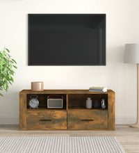 TV-Schrank Räuchereiche 100x35x40 cm Holzwerkstoff