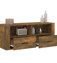 TV-Schrank Räuchereiche 100x35x40 cm Holzwerkstoff