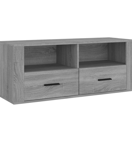 TV-Schrank Grau Sonoma 100x35x40 cm Holzwerkstoff