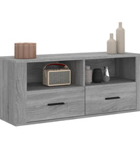 TV-Schrank Grau Sonoma 100x35x40 cm Holzwerkstoff