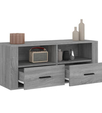 TV-Schrank Grau Sonoma 100x35x40 cm Holzwerkstoff