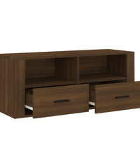 TV-Schrank Braun Eichen-Optik 100x35x40 cm Holzwerkstoff