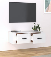 TV-Wandschrank Weiß 80x36x25 cm Holzwerkstoff