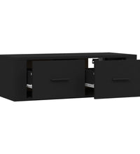 TV-Wandschrank Schwarz 80x36x25 cm Holzwerkstoff