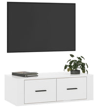 TV-Wandschrank Hochglanz-Weiß 80x36x25 cm Holzwerkstoff