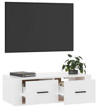 TV-Wandschrank Hochglanz-Weiß 80x36x25 cm Holzwerkstoff