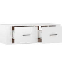 TV-Wandschrank Hochglanz-Weiß 80x36x25 cm Holzwerkstoff