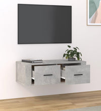 TV-Wandschrank Betongrau 80x36x25 cm Holzwerkstoff