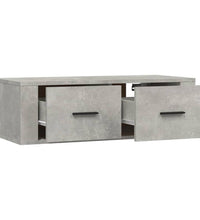 TV-Wandschrank Betongrau 80x36x25 cm Holzwerkstoff