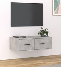 TV-Wandschrank Betongrau 80x36x25 cm Holzwerkstoff