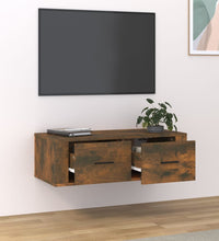 TV-Wandschrank Räuchereiche 80x36x25 cm Holzwerkstoff