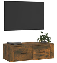 TV-Wandschrank Räuchereiche 80x36x25 cm Holzwerkstoff