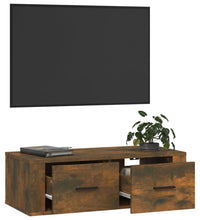 TV-Wandschrank Räuchereiche 80x36x25 cm Holzwerkstoff