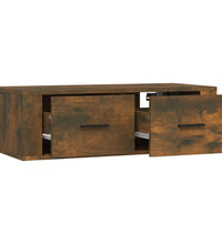 TV-Wandschrank Räuchereiche 80x36x25 cm Holzwerkstoff