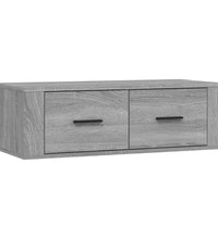 TV-Wandschrank Grau Sonoma 80x36x25 cm Holzwerkstoff