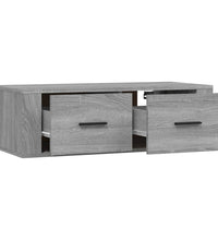 TV-Wandschrank Grau Sonoma 80x36x25 cm Holzwerkstoff