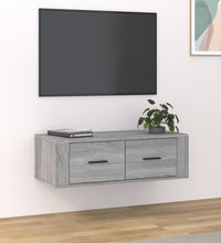 TV-Wandschrank Grau Sonoma 80x36x25 cm Holzwerkstoff