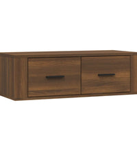 TV-Wandschrank Braun Eichen-Optik 80x36x25 cm Holzwerkstoff