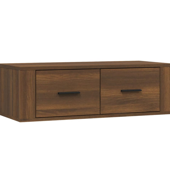 TV-Wandschrank Braun Eichen-Optik 80x36x25 cm Holzwerkstoff