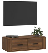 TV-Wandschrank Braun Eichen-Optik 80x36x25 cm Holzwerkstoff