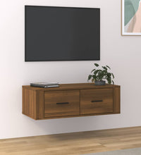 TV-Wandschrank Braun Eichen-Optik 80x36x25 cm Holzwerkstoff